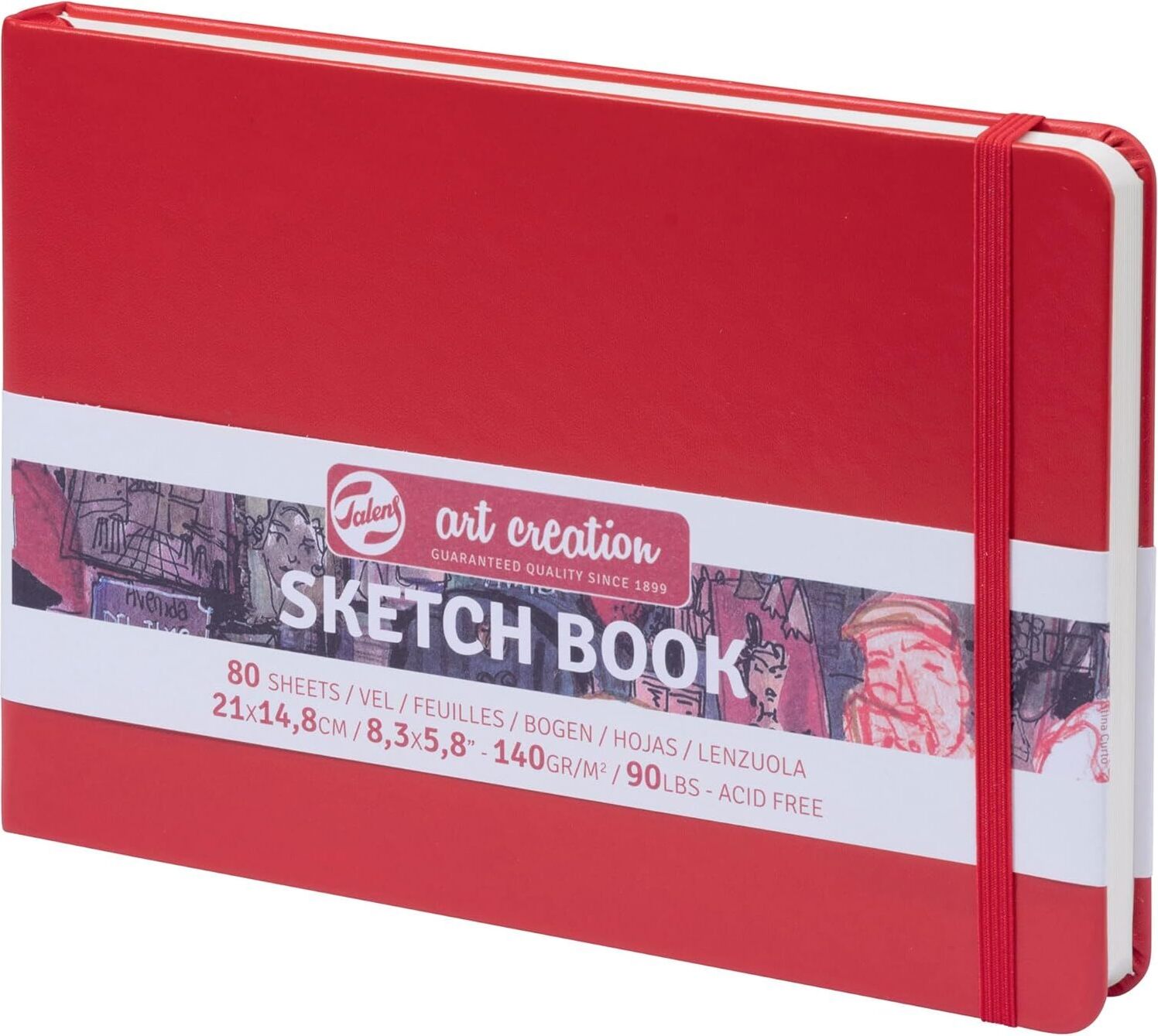 Royal & Langnickel Skizzenbuch A4 – Himmelblau, 110 G/m² Papier, 220 Seiten