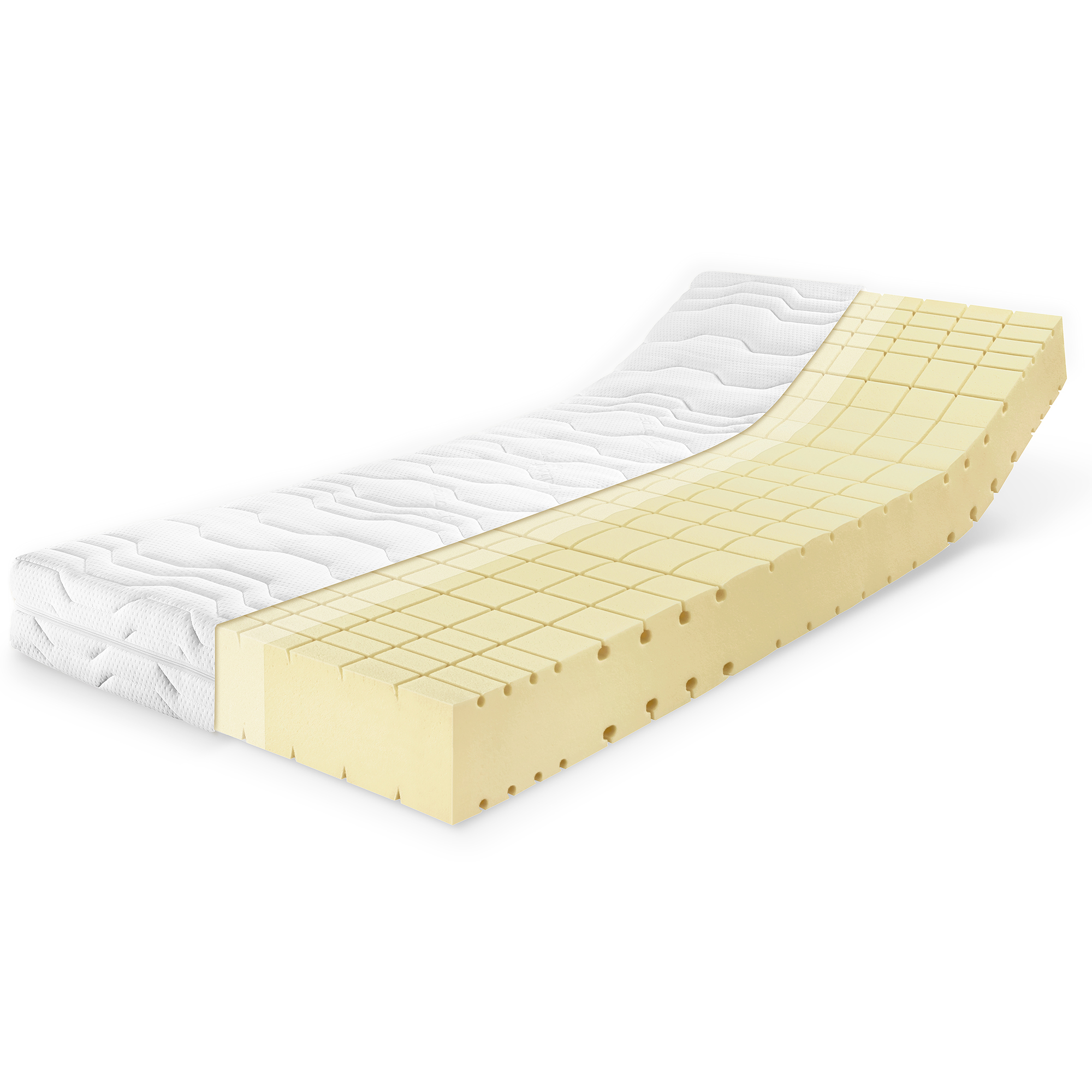 Ravensberger Matratzen Ravensberger KOMFORT-SAN 50 Matratze 7-Zonen-HR-Kaltschaummatratze, H3, RG 50 (80-120 kg) Medicott-SG 140 x 200 cm 3464