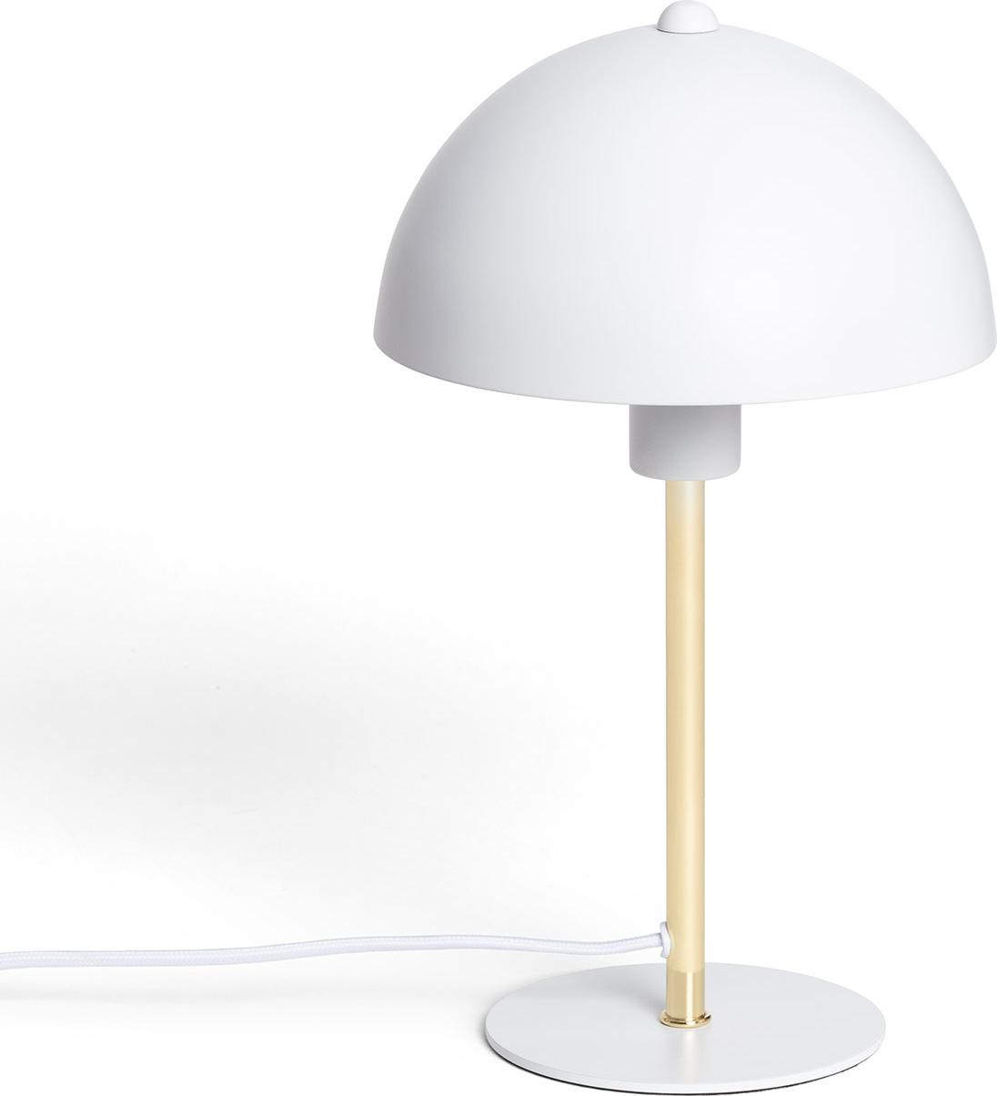 LEDKIA Tischlampe Wavuli Weiß, E27 Fassung für RGB/CCT-Lampen, H 31.5 cm, Ø 18 cm