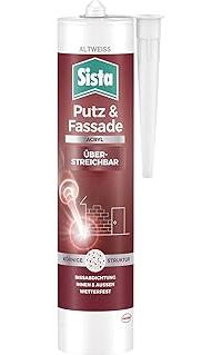 Markenlos/generisch Sista Pattex Putz & Fassade Acryl, wetterfeste Dichtmasse zur Rissabdichtung, Fugenfüller für viele Materialien*, Fugenmasse für Außenfassaden, 1x280ml Kartusche, altweiß 174794341