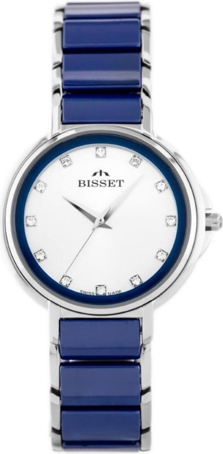 Dámske hodinky Bisset BSBX01SISX03BX CYRKONIE strieborné