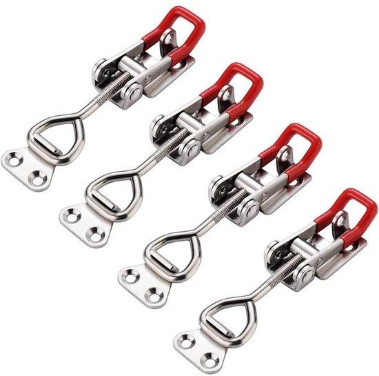 OEM Hakenlösung - Scharnierlösung - Zuglösung - Für Zaun, Box, Anhänger - Tragfähigkeit 100 kg - 4 Stück 2026