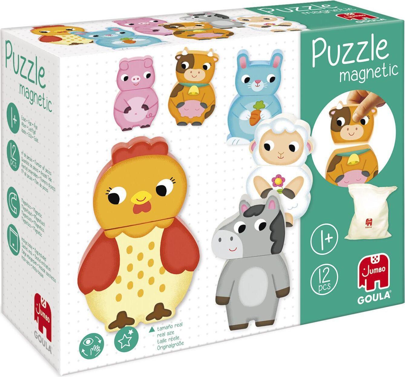 GOULA Magnetisches Holzpuzzle Bauernhof 455245