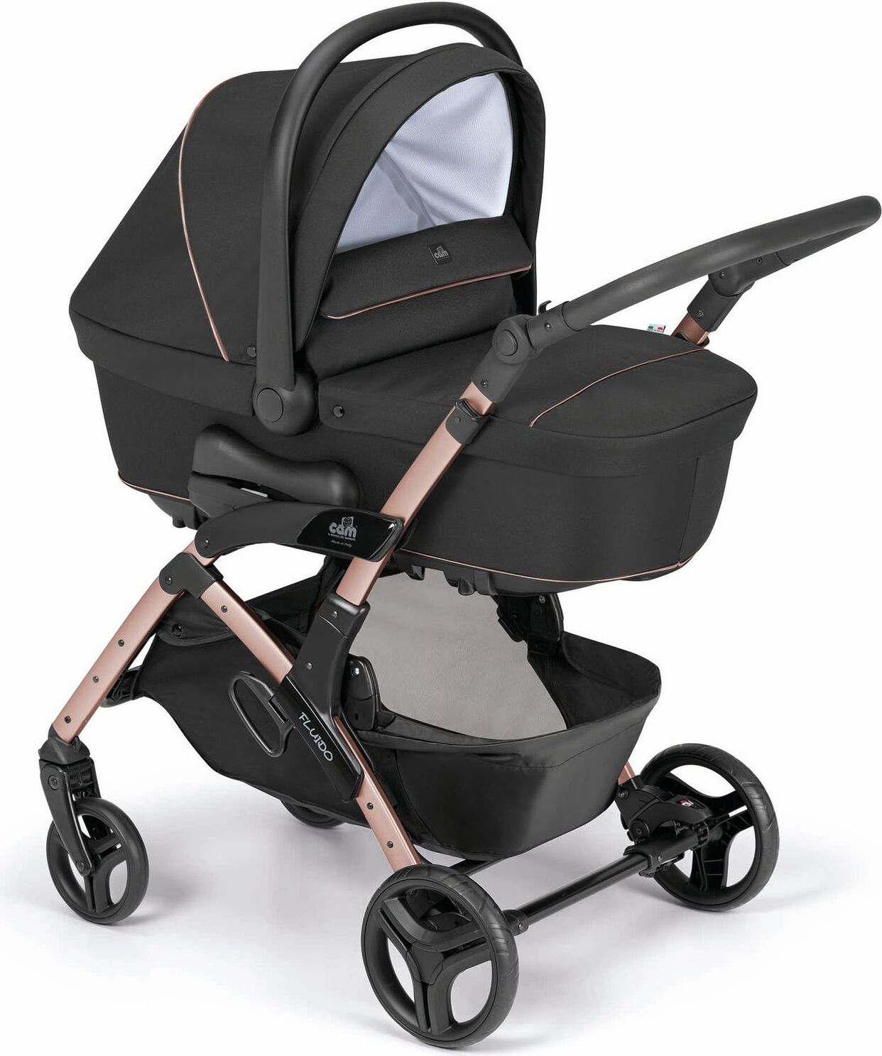 Kinderwagen Fluido Easy Kombi 2in1 | Mehr Farben verfügbar | inkl. Babyschale
