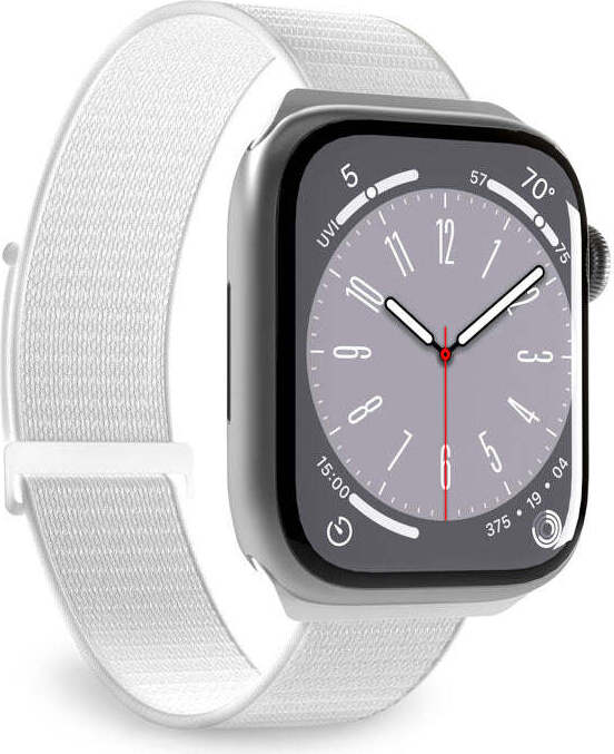 PURO Nylon Sport - remienok na Apple Watch 38/40/41 mm (Biely)
