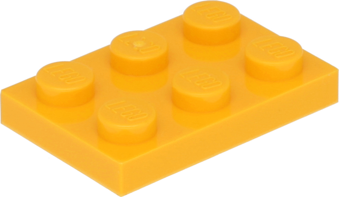 Lego® 2x3 dosky 3021 - 1 kus Svetlá svetlooranžová