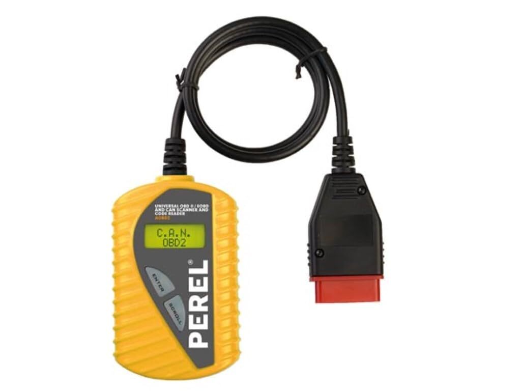 Perel Diagnosegerät obd2 OBD II EOBD CAN, Kfz Auslesegerät, Auto Lesegerät alle Fahrzeuge, AOBD2