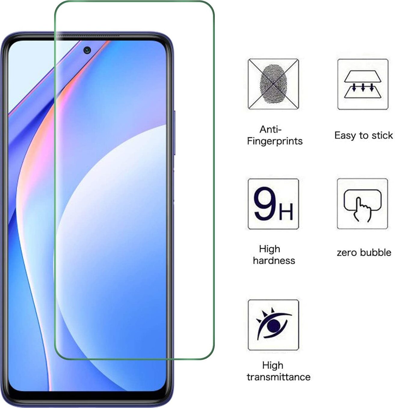 Coiwxmoi Cover per Xiaomi Mi 11 Lite 4G / 5G / 5G NE con 2 Pezzi Pellicola Vetro Temperato 6,55, Ultra Sottile Morbido TPU Trasparente Silicone Custodia Antiurto AntiGraffio Bumper Protettiva Case
