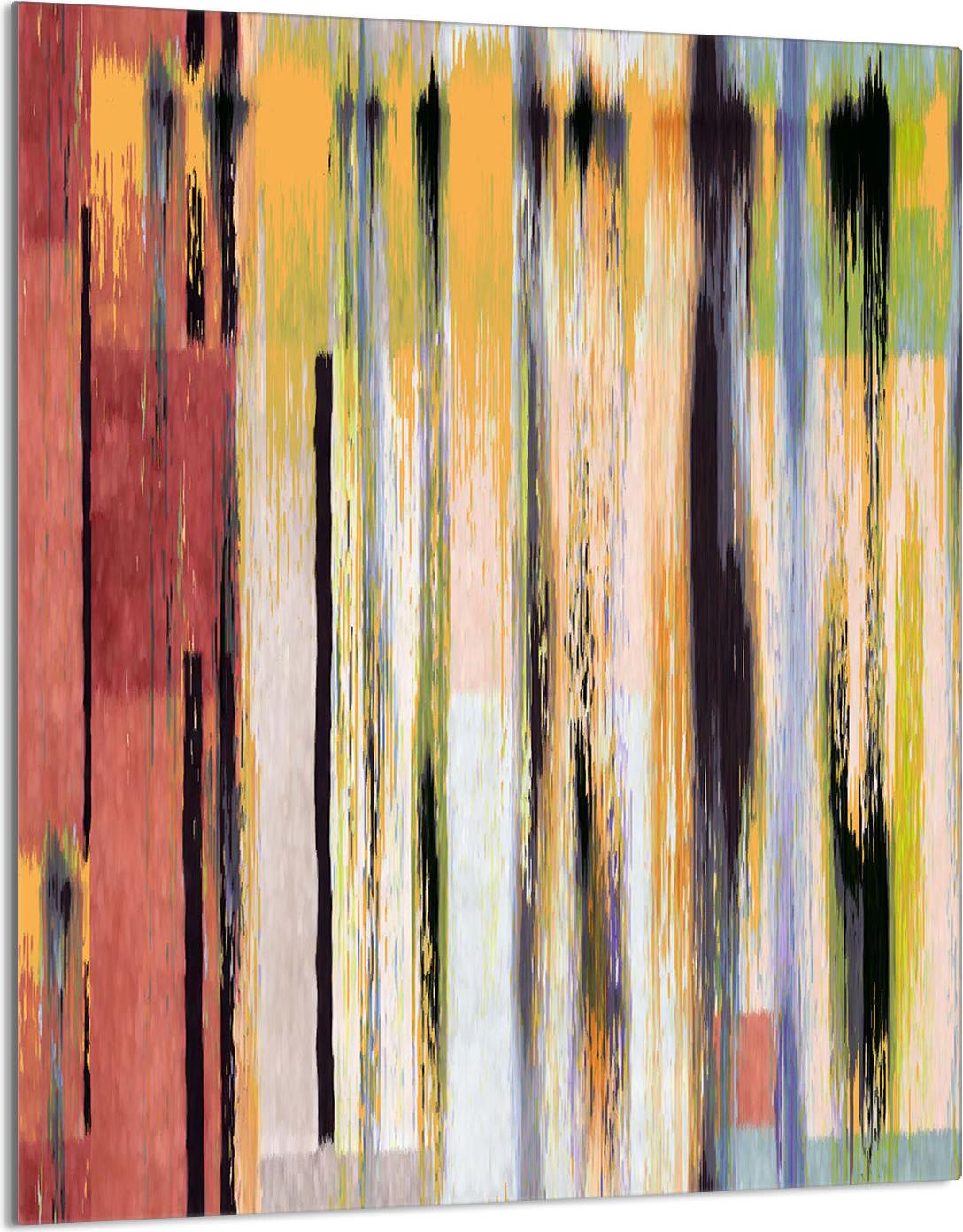 TMK ArtDeko Herdabdeckplatte 40x52 Glaskeramikfeld Abdeckung Spritzschutz Glasplatte Deko Schneidebrett, Holz Bunt