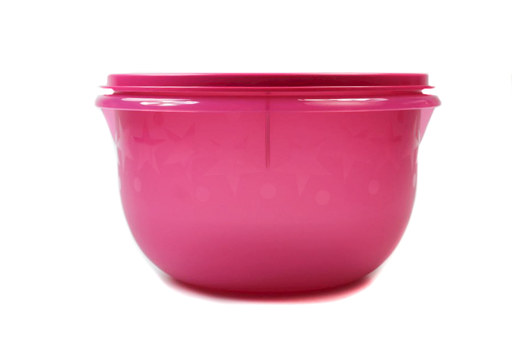 TUPPERWARE Rührschüssel PENG 2,0 L rot Stern Germteig Hefeteig