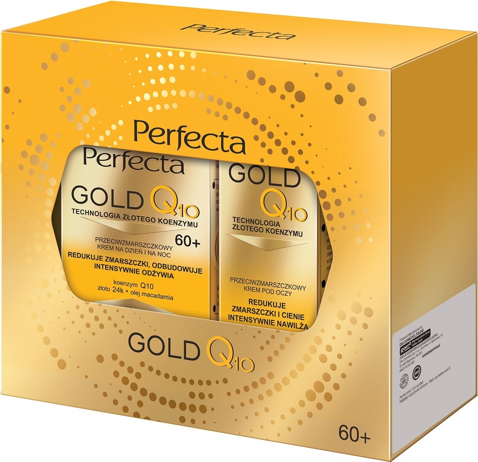Perfecta Gold Q10 Set Anti-Falten-Creme 60+ 50 ml + Anti-Falten-Augencreme 15 ml