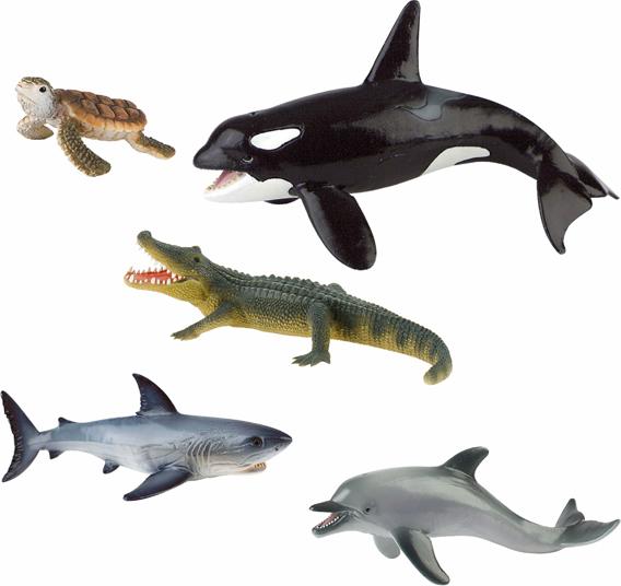 Eduplay Meeresspielfiguren Set - Karton Spielfiguren 5 Stück 120943