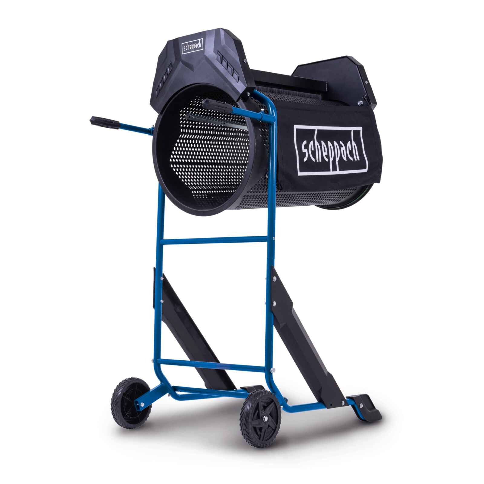 Scheppach Rollsieb RS500 - 230V | Siebtrommel 775mm / Ø-400mm | neigbare Trommel | mit Fahrvorrichtung 5904503901