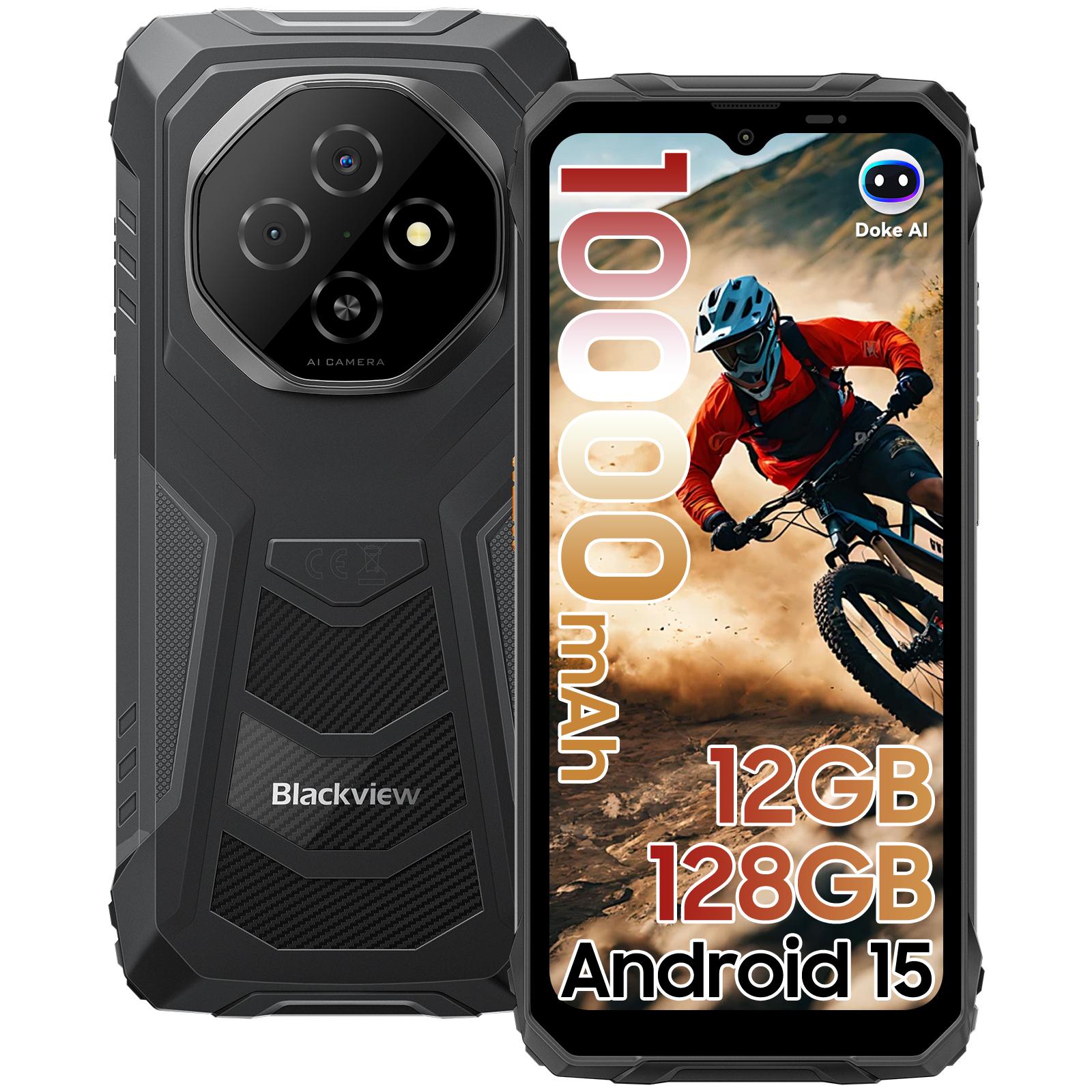 2025 Blackview FORT1 Odolný outdoorový mobilný telefón 12GB+128GB, 6,56" HD+ IPS, Android 15, 10000mAh, 18W, NFC, podpora dobíjania 5W OTG