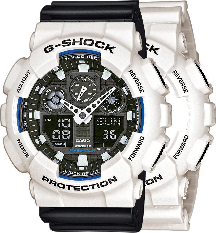 Hodinky Casio G-Shock SET GA-100B-7AER + BEZEL 10395292 + PÁS 10347688 20BAR