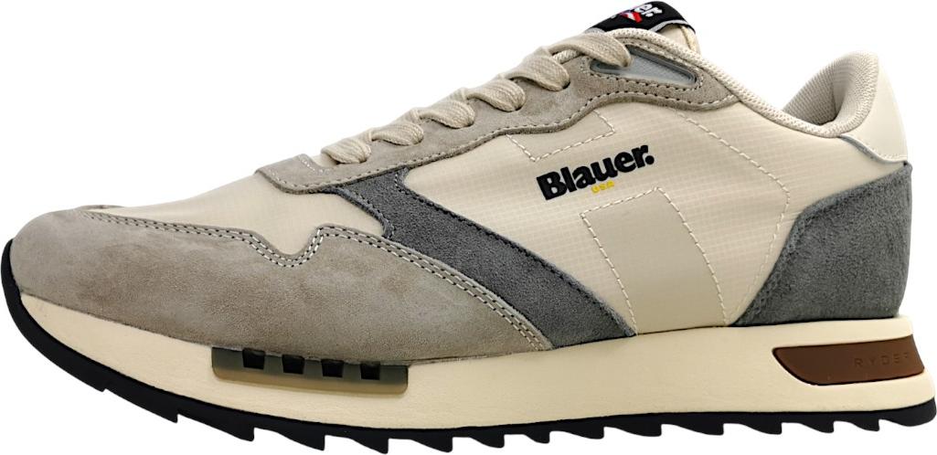 Blauer USA Ryder sportlicher Schnürer Beige in Gr. 42 S6RYDER01/NYS