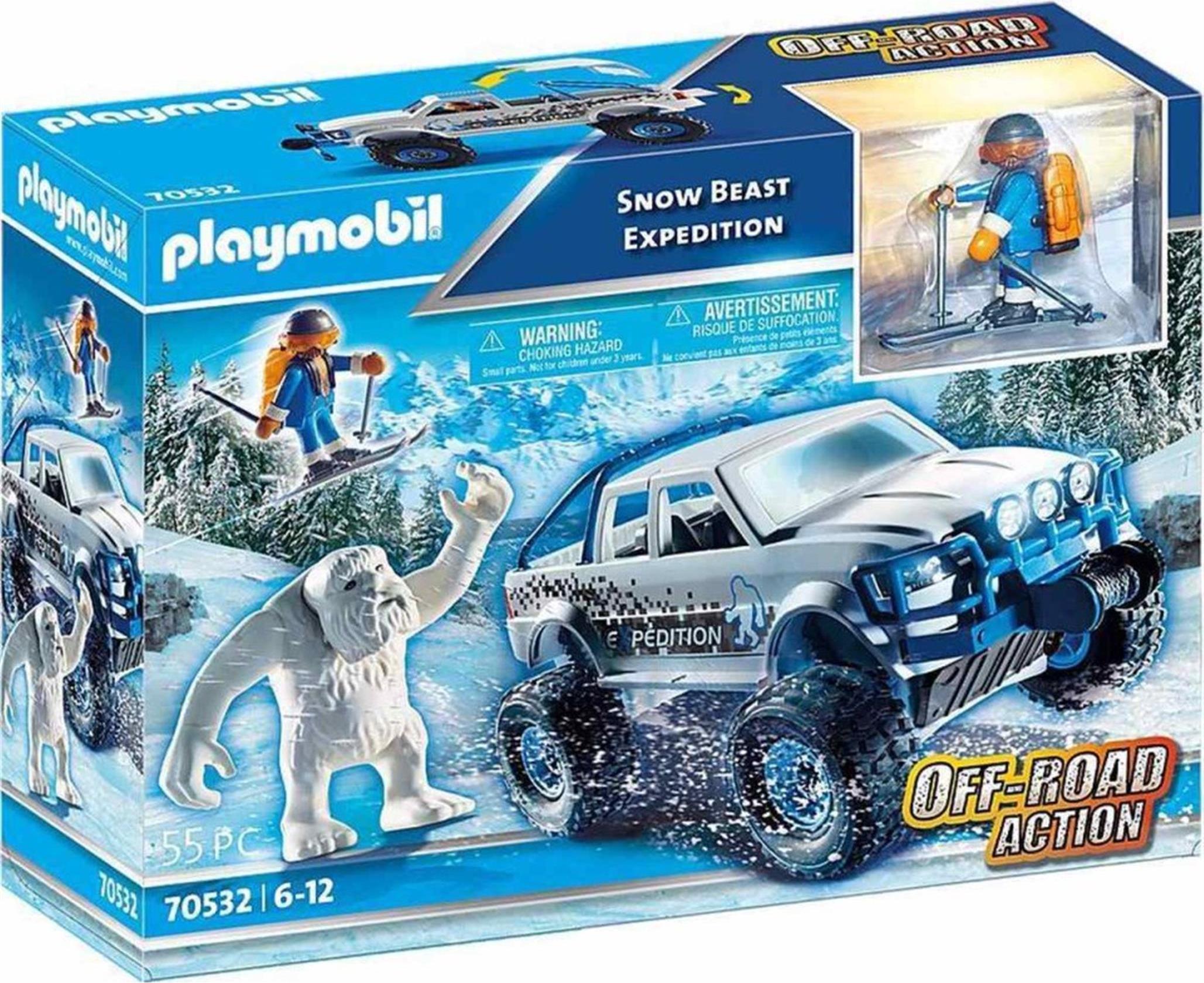 PLAYMOBIL 70532 Off-Road Action Expedition mit Yeti, Truck & Skifahrer