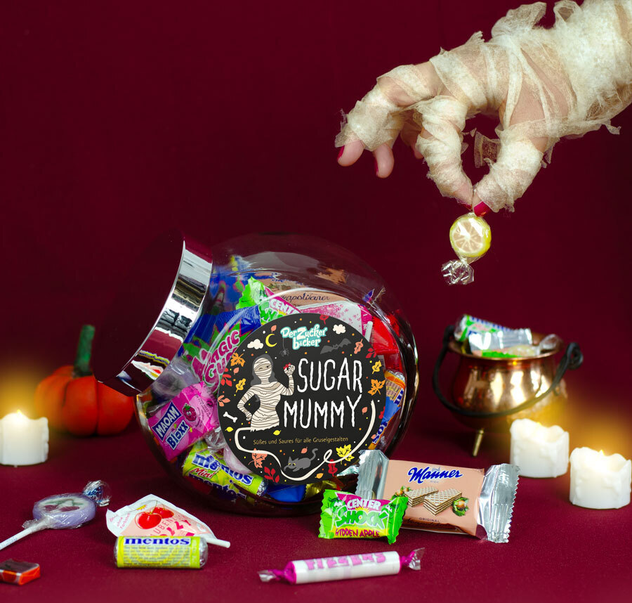 Der Zuckerbäcker Sugar Mummy, Halloween Süßigkeiten, 600 g