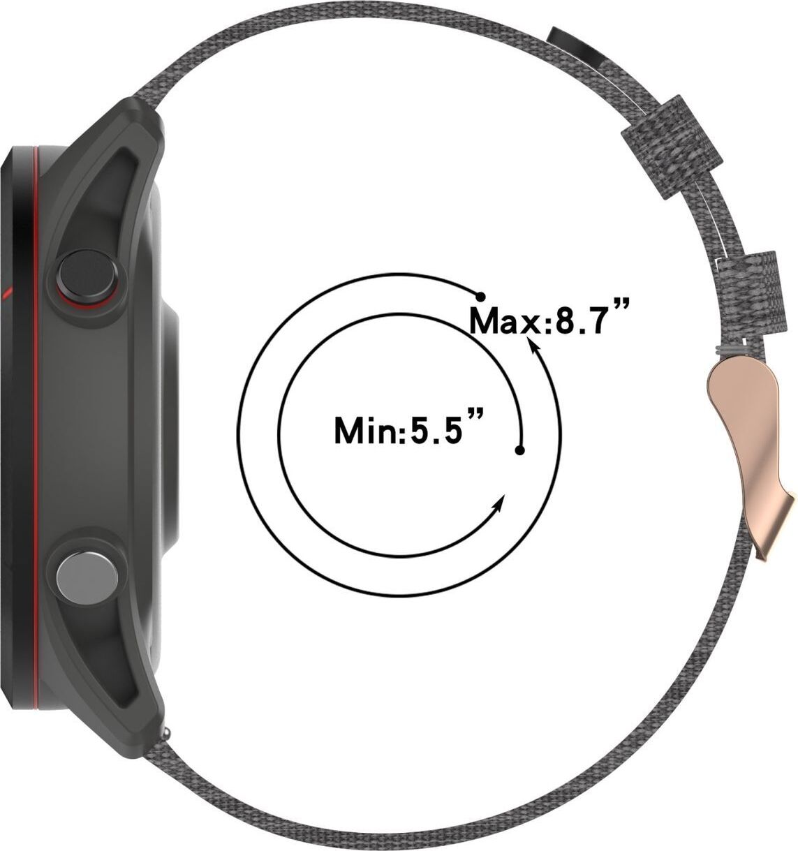 Pre Samsung Galaxy Watch FE 6 5 4 Normal Pro Classic Nylon Armband