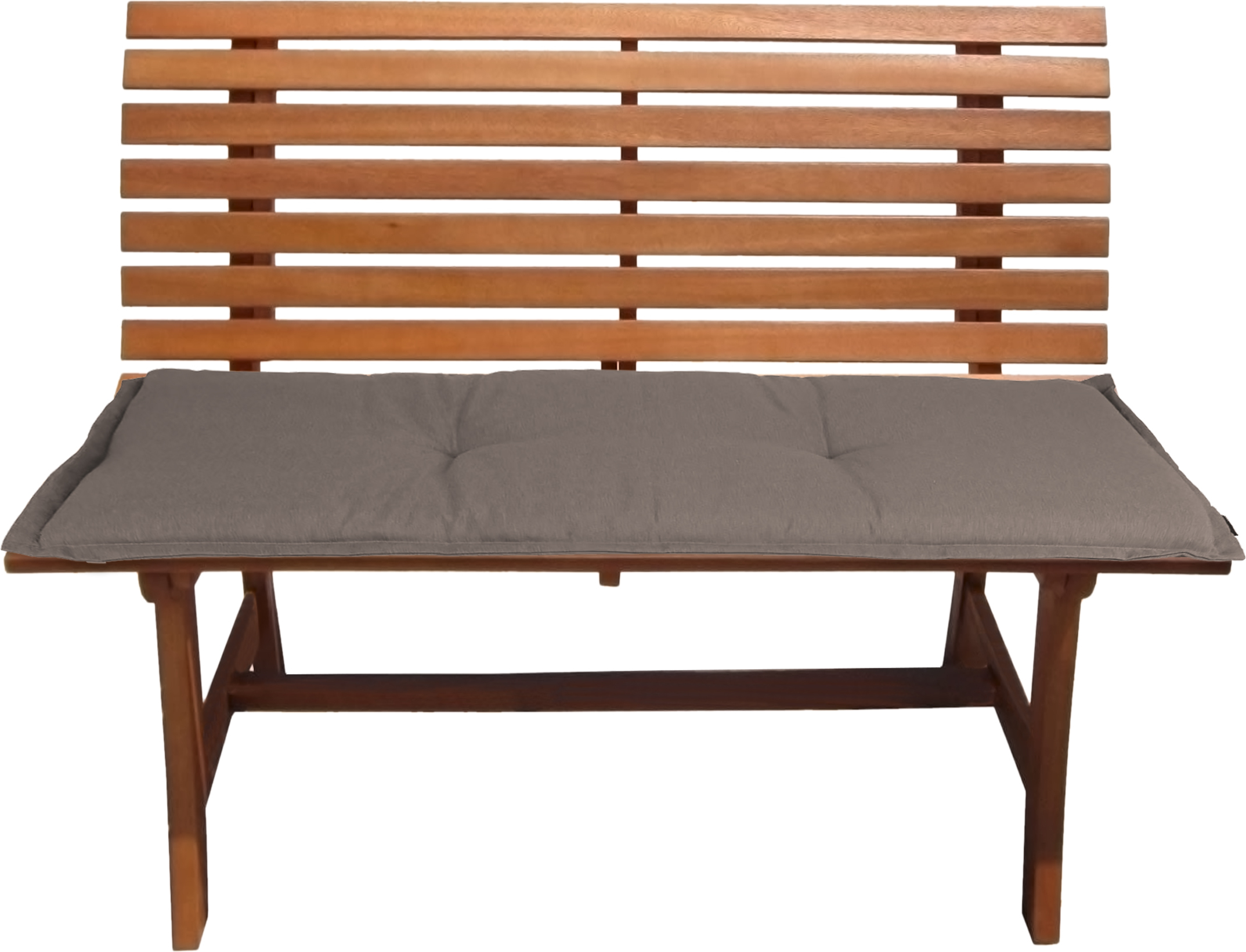 Spetebo Universal Bankauflage in 120 x 50 cm - Bank Polster Sitzkissen - Farbe: Taupe