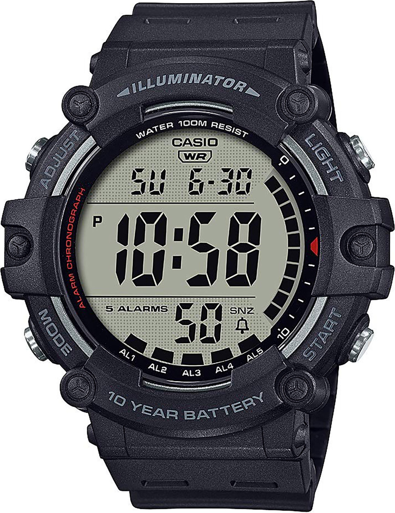 Casio Pánske digitálne hodinky Obiieero čierna One size