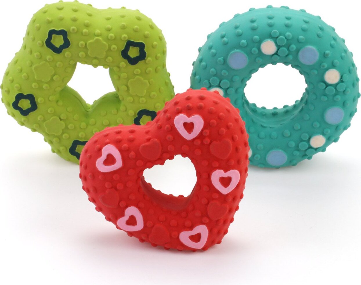 I love Pets Quietschendes Latex Hundespielzeug - Donut