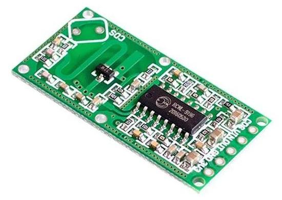 Elecrow RCWL-0516 Mikrowellen-Radarsensor 360° Erkennung, RCWL-9196 Chip, 5-9 m, 4-28 V SEM25428R