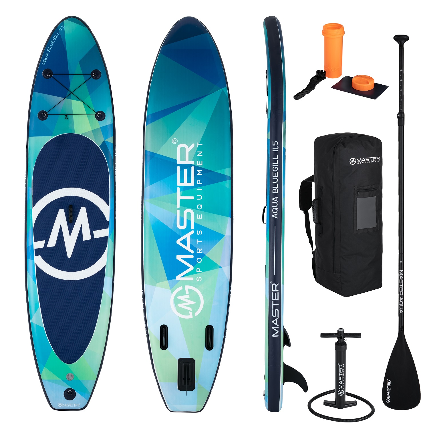 Paddleboard SUP MASTER Aqua Bluegill - 11,5