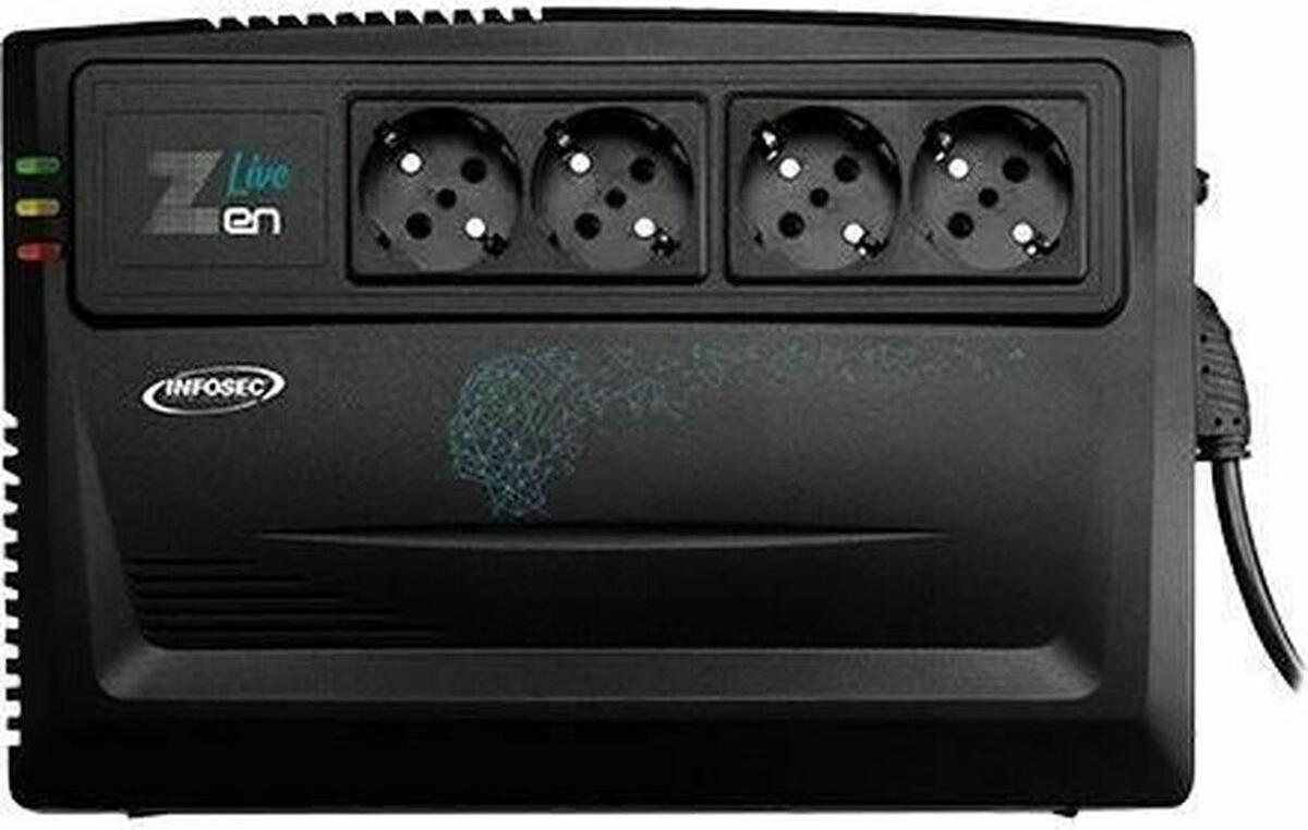 Infosec Zen Live 800, Line-Interaktiv, 0,8 kVA, 480 W, Sine, 162 V, 290 V 66083