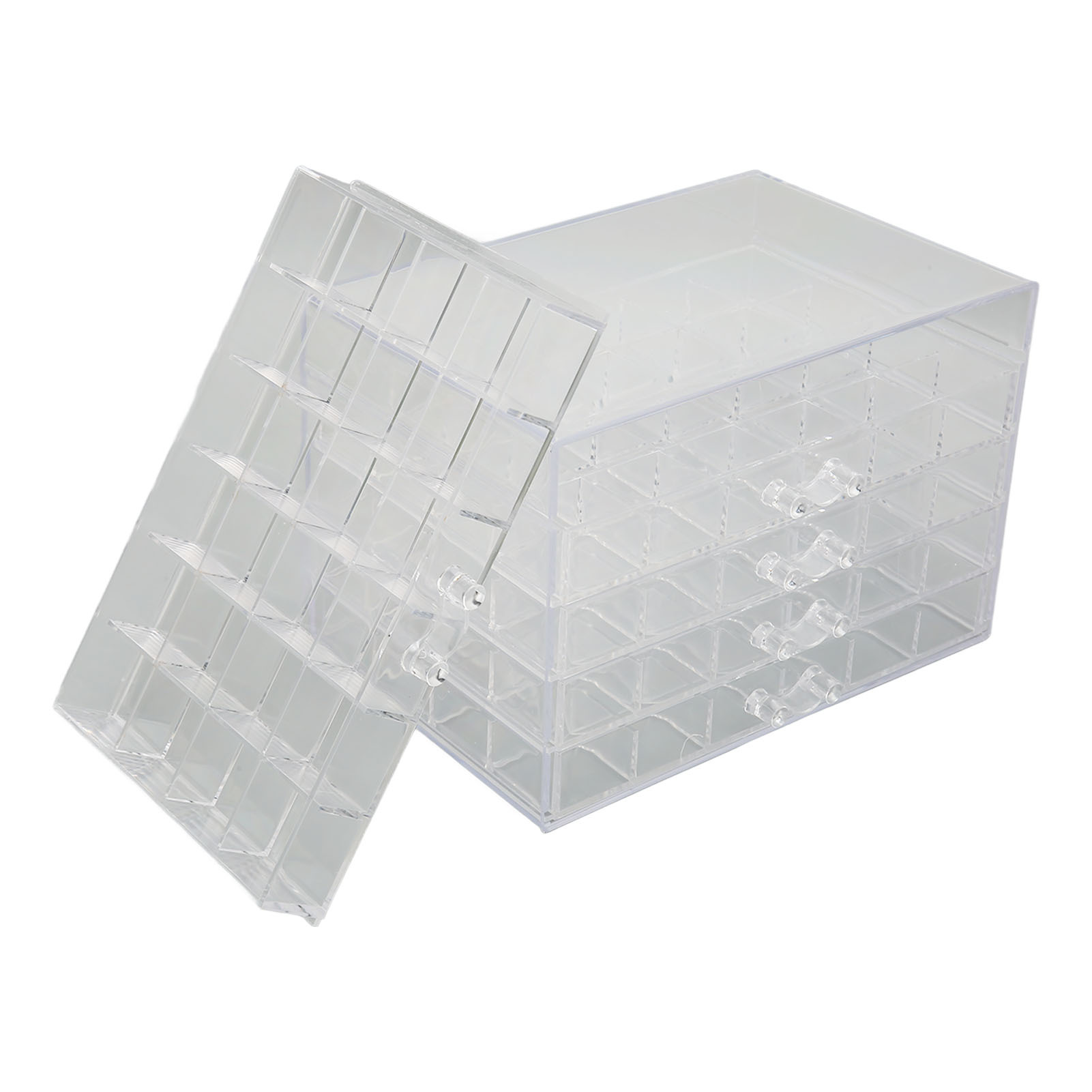 Cocosity 120 Raster Schmuck Aufbewahrungsbox,5 Schichten Schmuck Box,Clear Schmuck Box,Schmuck Aufbewahrungsbox,Schmuck Container Box,Schmuck Clear Container
