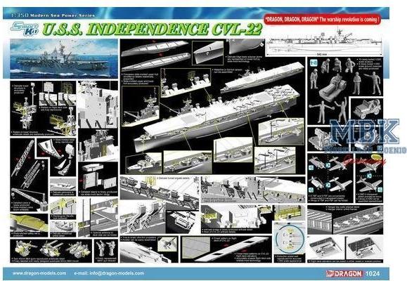 DRAGON 1024 U.S.S. Independence CVL-22 Smart Kit