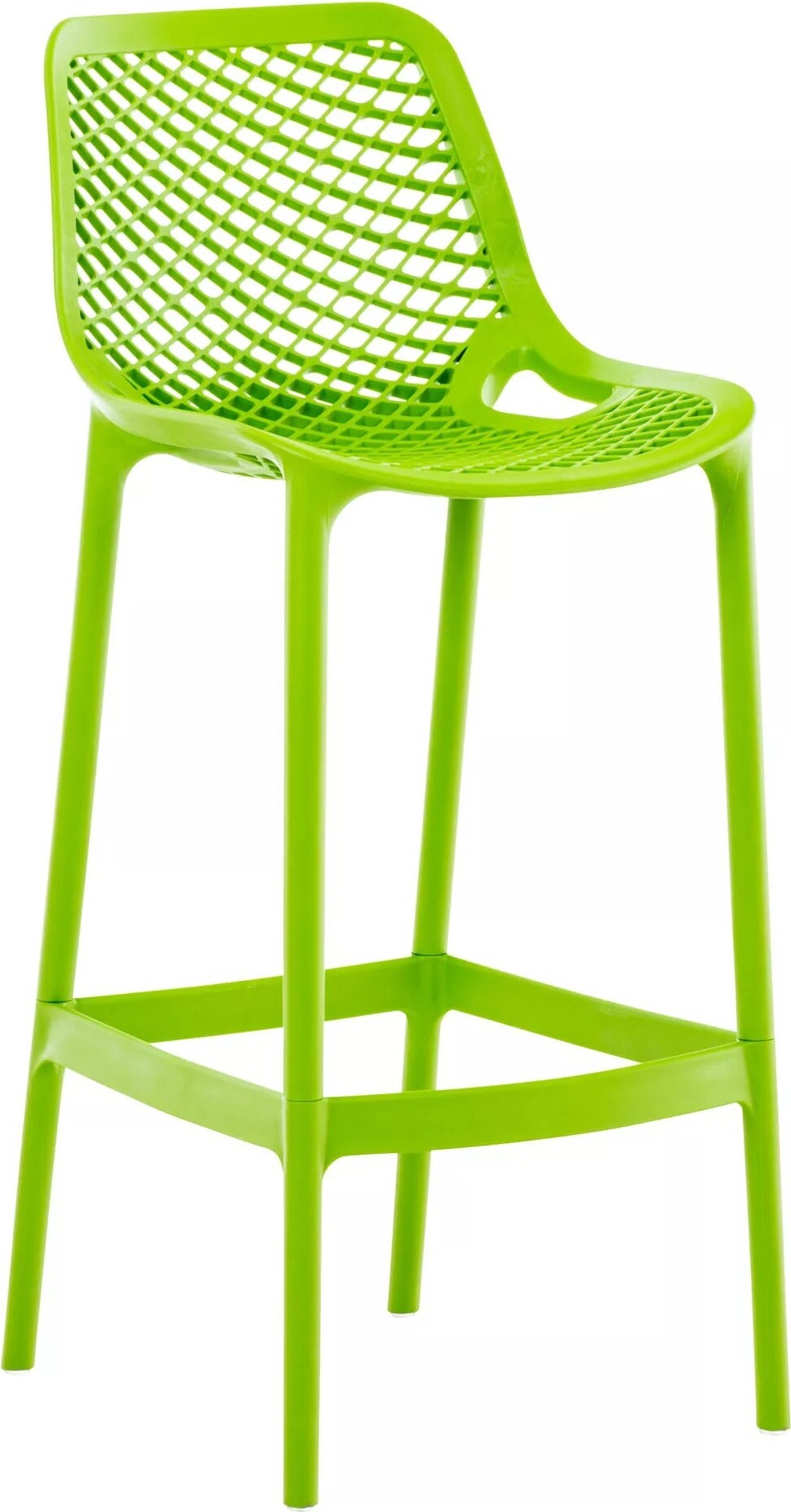 In And OutdoorMatch Barhocker Moriah - 1er Set - Ergonomisch - Barhocker Küche oder Kantine - Grün - 75cm 60755-0