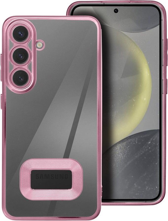 GLAM kryt na mobilný telefón vhodný pre SAMSUNG S25 púdrovo ružový