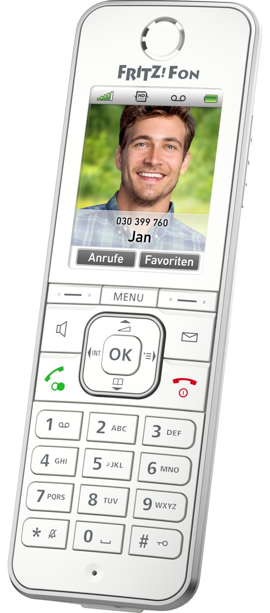 AVM FRITZ!Fon C6 DECT-Telefon Anrufer-Identifikation Weiß 20002848