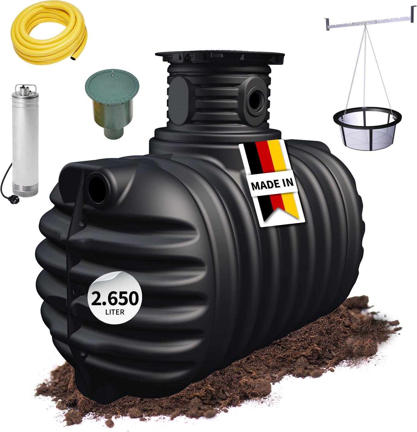 Wasserrückgewinnungstank zum eingraben 2650 l - Graf 295311