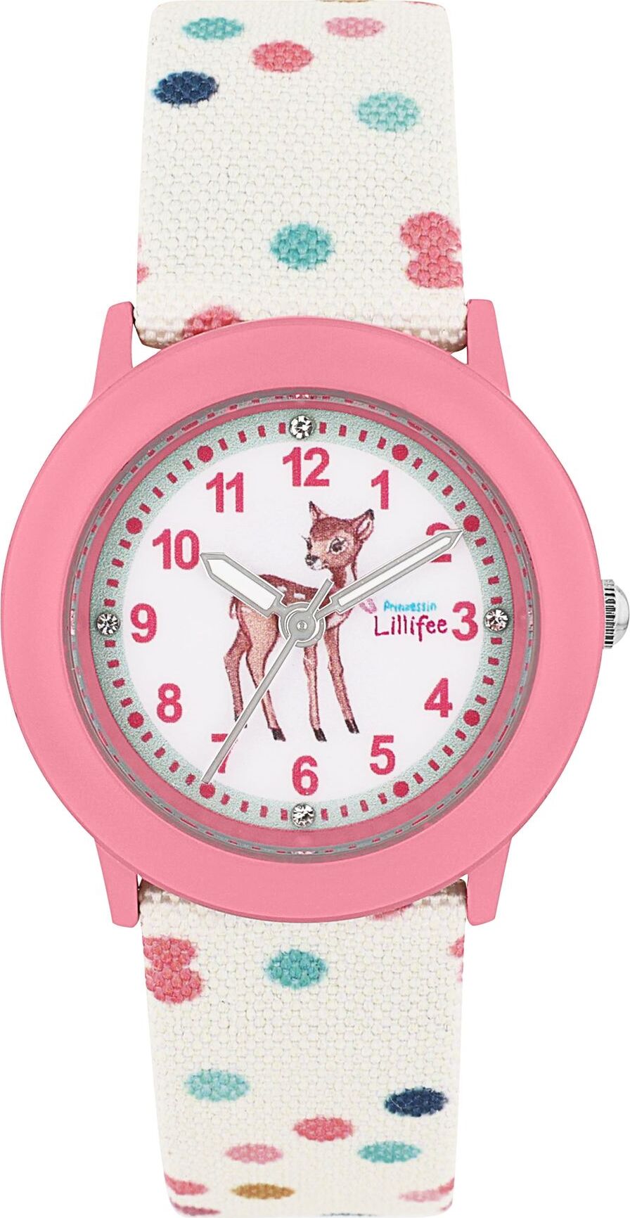 Prinzessin-Lillifee Prinzessin Lillifee Uhr Kinder Armbanduhr Mädchenuhr Textil Rehkitz 2038624