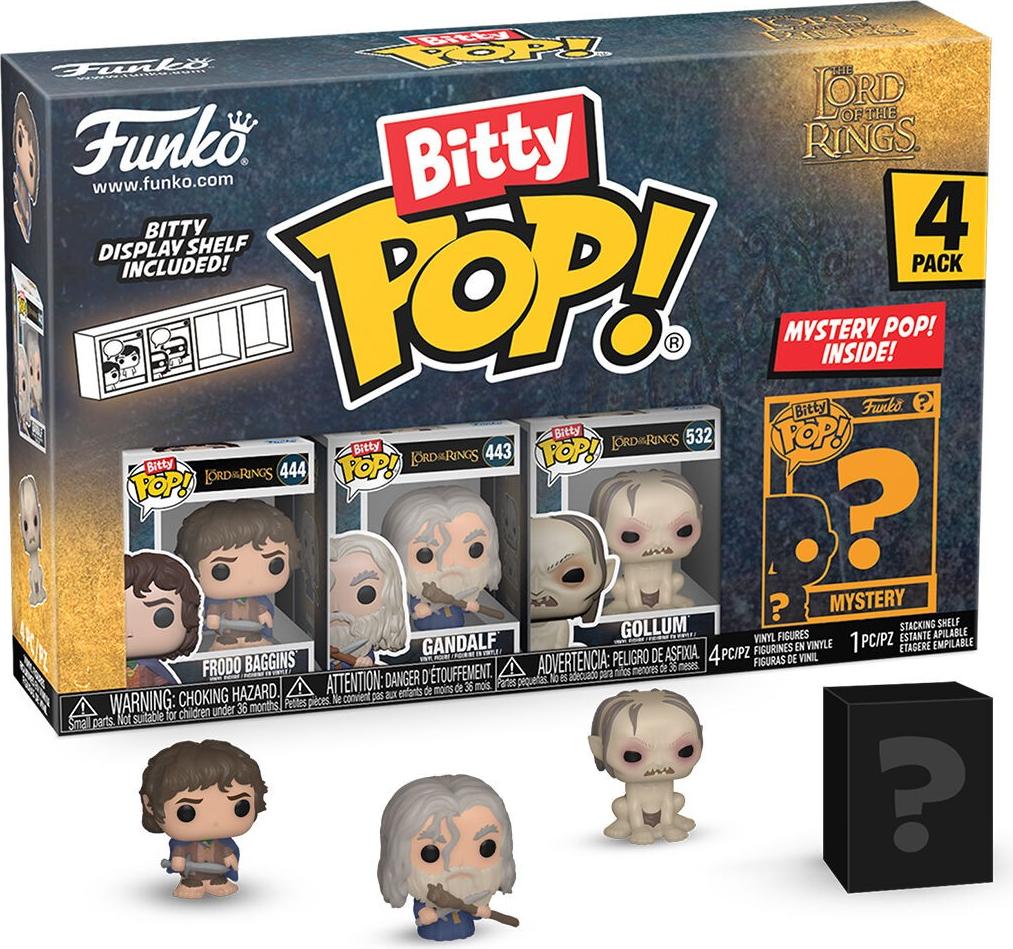 Northix Blister 4er-Pack Bitty POP Figuren: Der Herr der Ringe Frodo