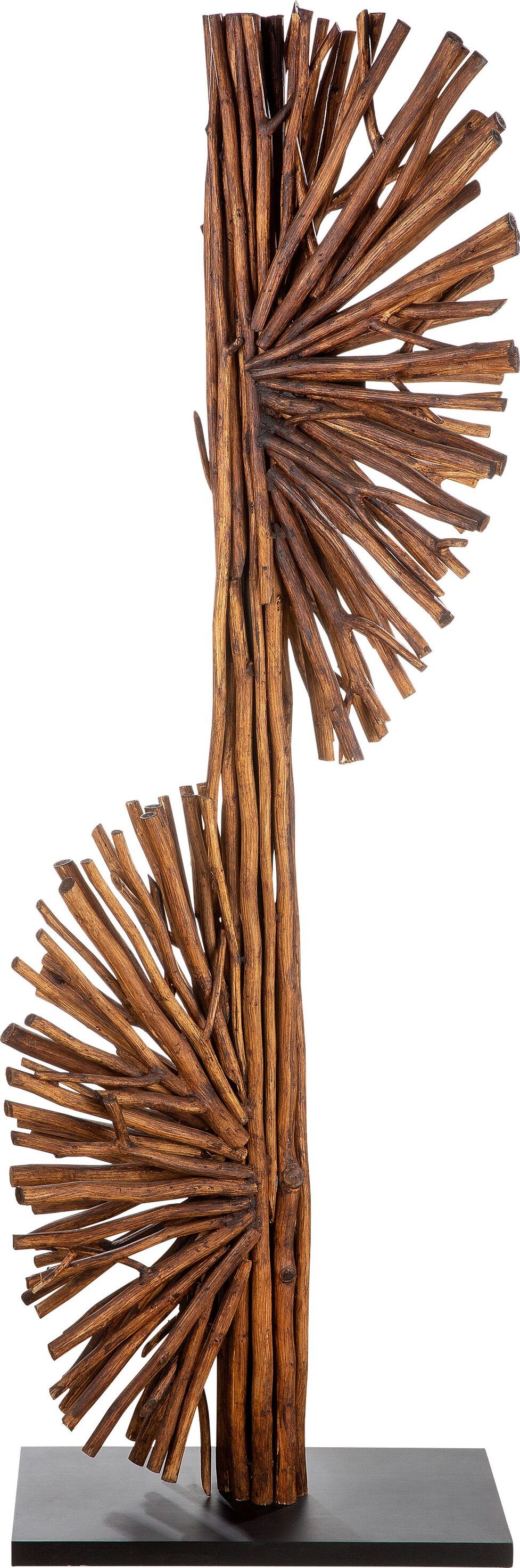 Gilde Stehleuchte, "Dual", Holz, naturfarben, VE 1, L. 34 cm, B. 54 cm, H. 151 cm 42270 /kein Paketversand möglich/Abholung in Wiesloch oder mit Aufpreis Palettenversand