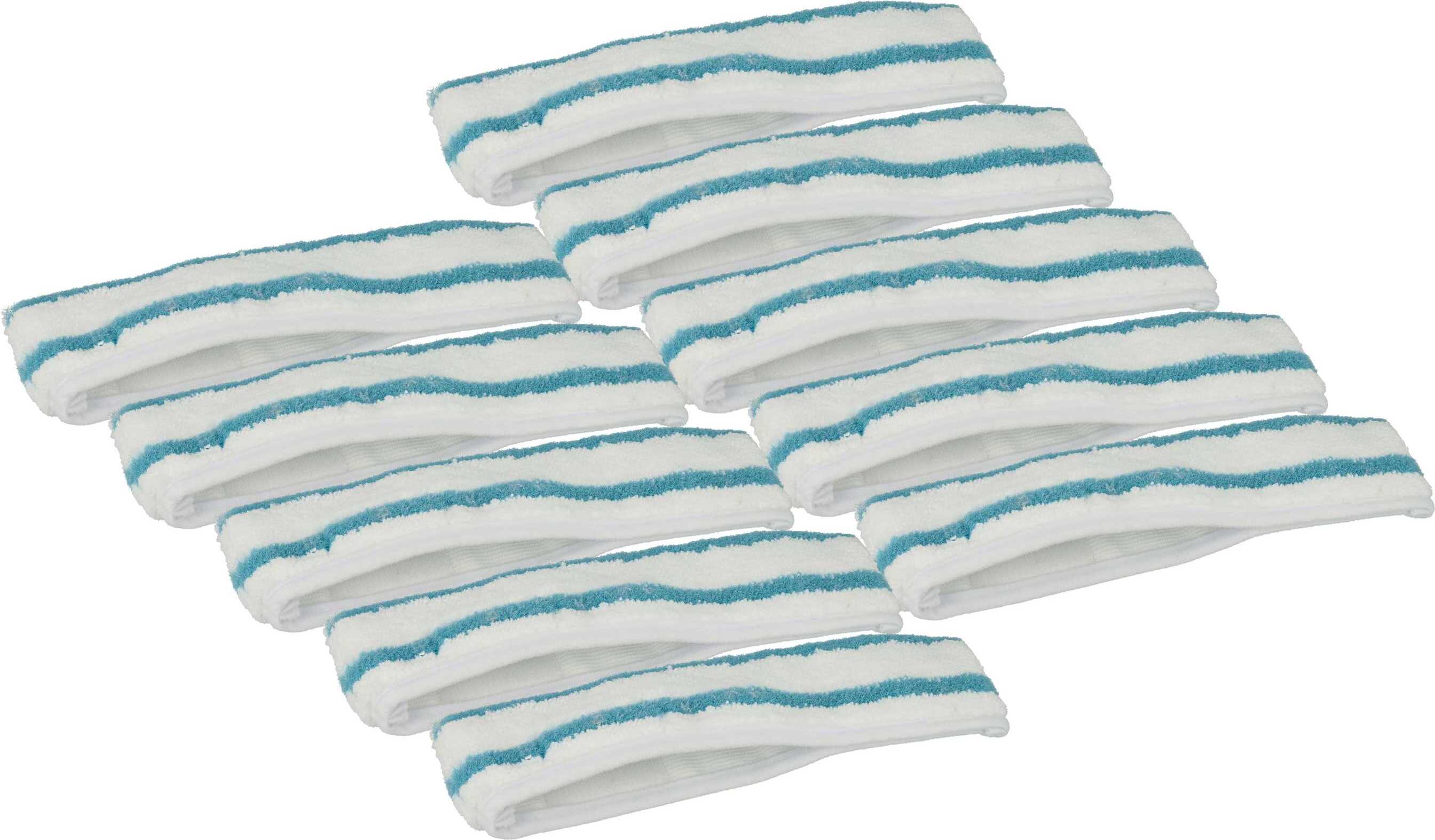 vhbw 10x Ersatzbezug kompatibel mit Leifheit Window Washer M Einwascher, Fensterreiniger 182162628