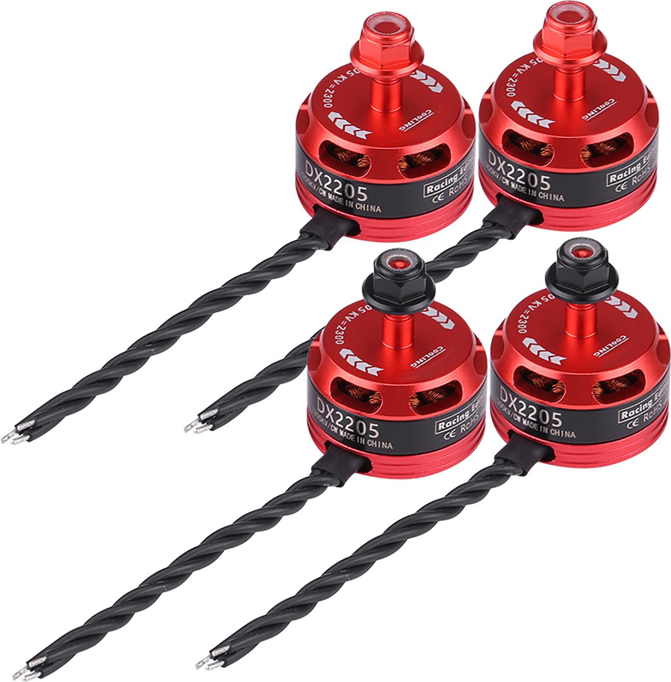 Cocosity 4pcs DX2205 DX2205 2300KV 2-4S Brushless Motor für X210 X220 250 280 300 RC Racing FPV Drohne