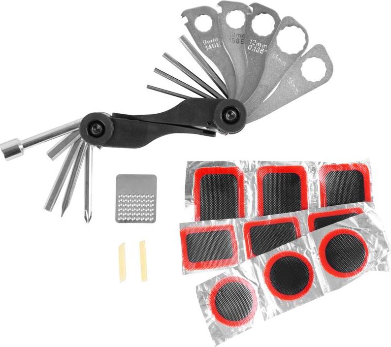 STREND PRO Set zur Fahrradreparatur Akola S1901-28, 28-teilig, Set zur Pannenreparatur