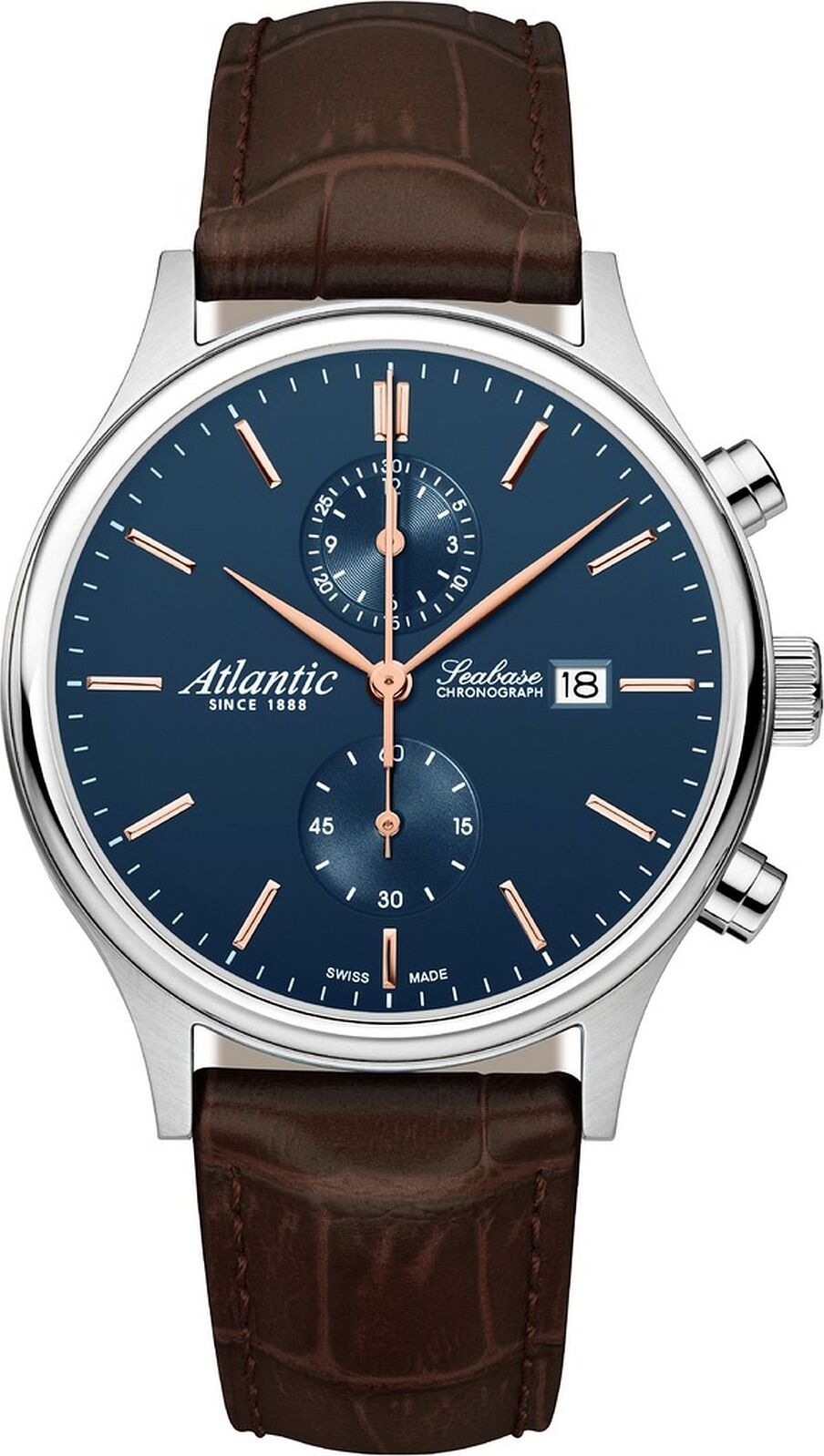 Uhr Atlantic Herren Braun atlantic-64452.41.51R