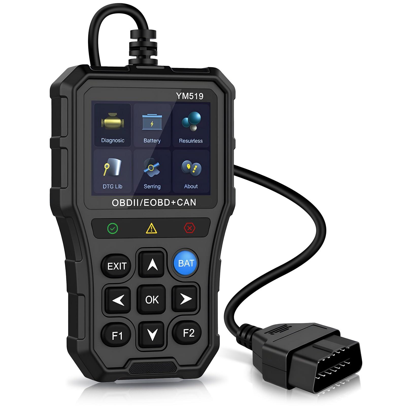 Tekoo OBD2-Diagnosegerät 2-in-1 OBD2 Diagnosegerät & Batterietester für Benziner Universal CH-2025-130