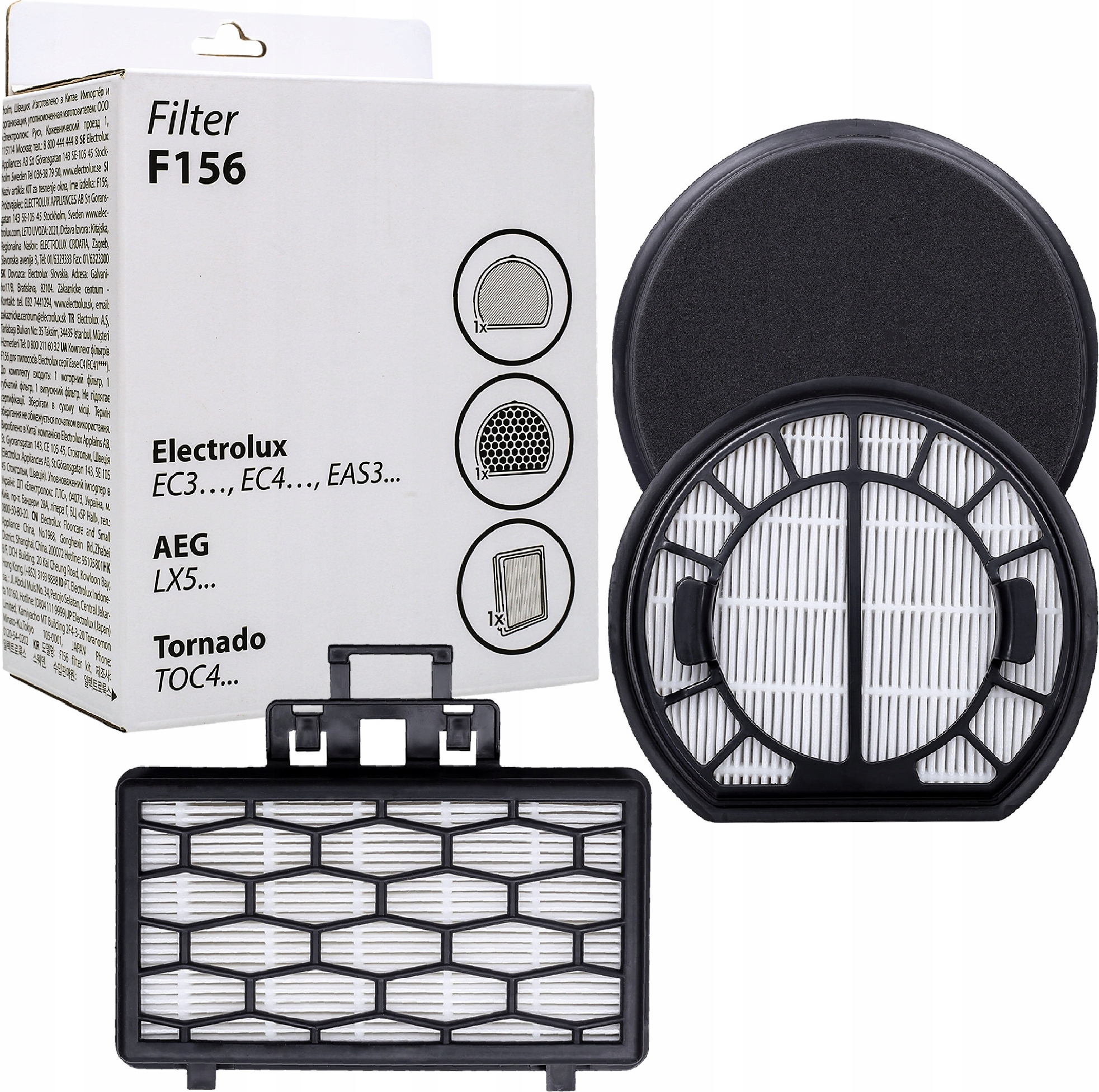 F156 Filter-Set Für AEG Staubsauger LX5-2 - Waschbare Feinstaub- & Schaumstofffilter Für Bessere Luftqualität F156 Filter-Set Für AEG Staubsauger LX5-2 - Waschbare Feinstaub- & Schaumstofffilter Für Bessere Luftqualität