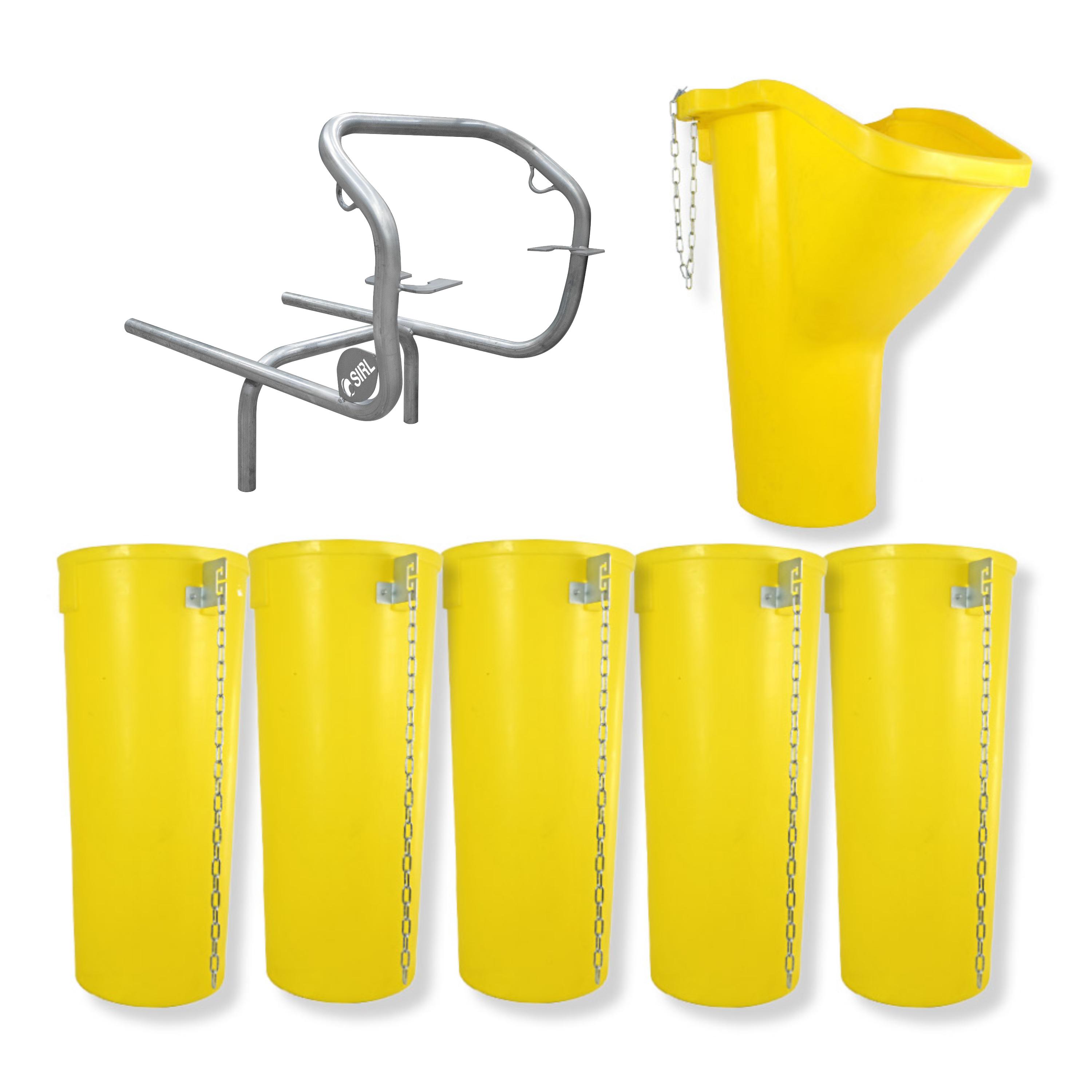 Profi Bauschuttrutsche Schuttrutsche Schuttrutschen Schuttrohr SET (7-tlg 6 m)