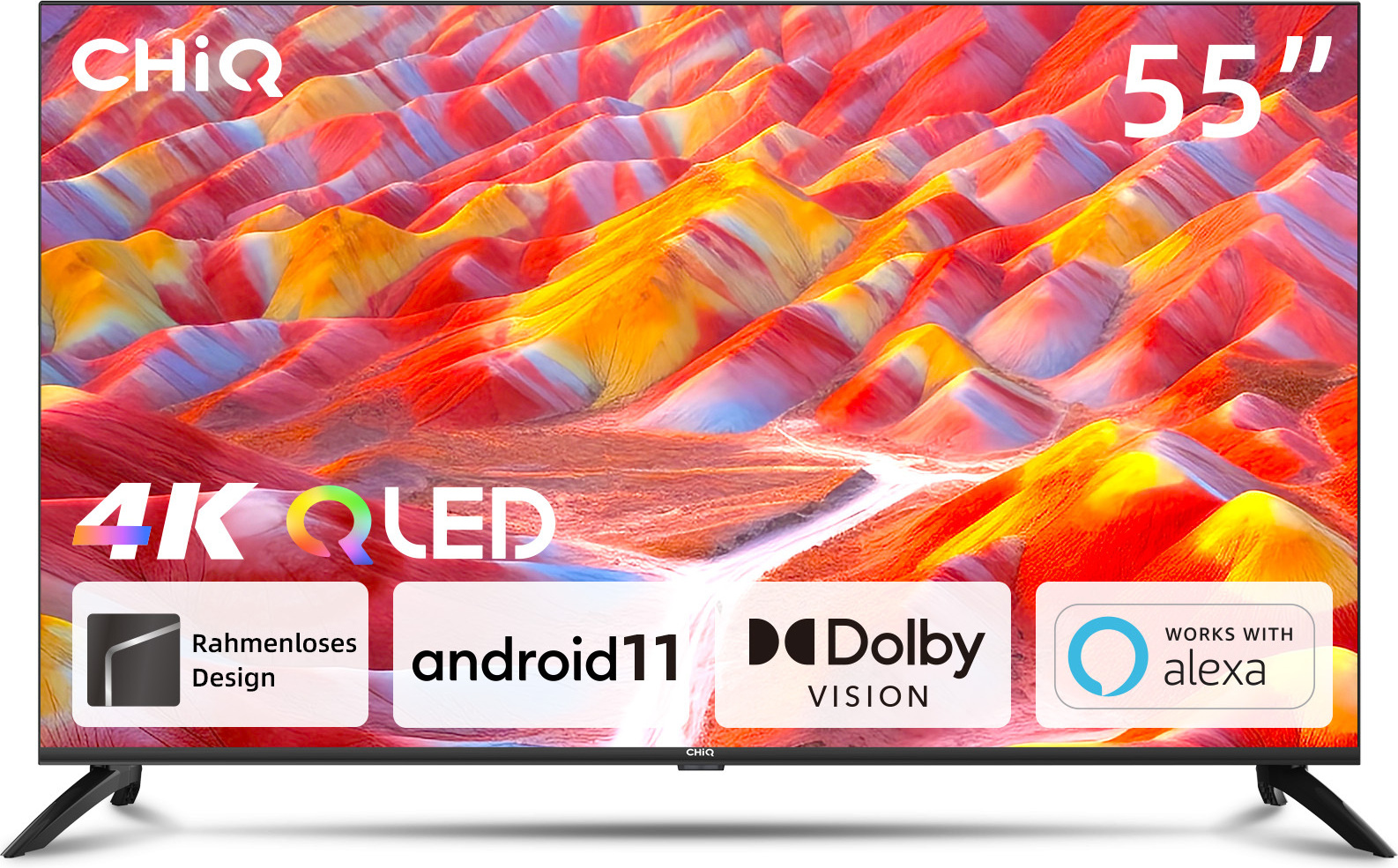 Názov: CHiQ U55QG7L 55" 4K UHD HDR QLED Smart Android TV