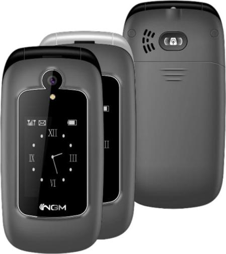 NGM-Mobile Elderly Loop Dual SIM 2.4" Schwarz/Grau Klapphandy mit SOS