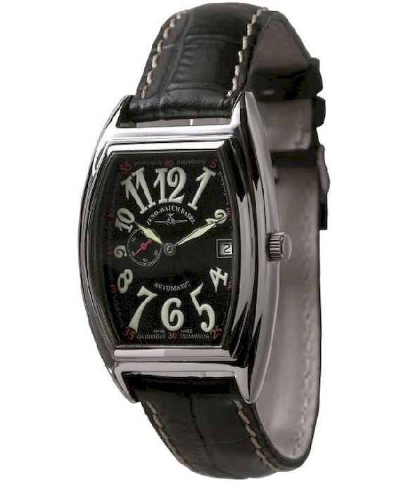Zeno-Watch - Náramkové hodinky - Pánske - Chrono - Tonneau Retro Automatic - 8081-9-h1