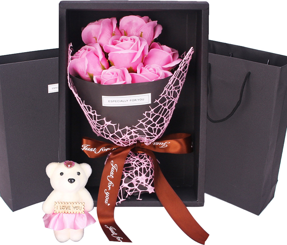 Blumenstrauß Kunstseife Rose Blume Bär Kaufland.de