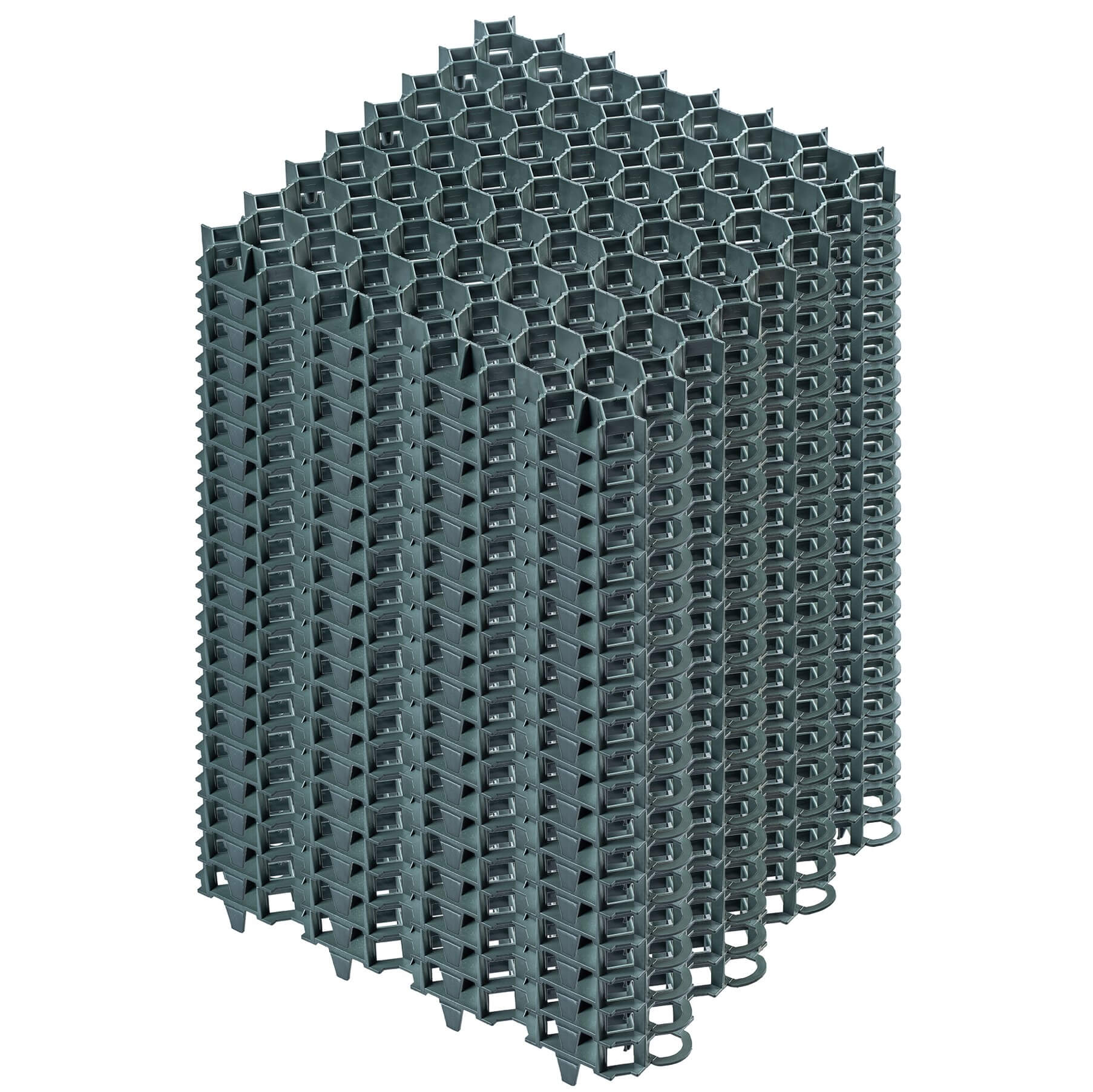 KADAX Rasengitter aus Kunststoff "Forsa", Paddockplatte, Rasengitterplatten, Grün, 50cm, 20 Stück K3946